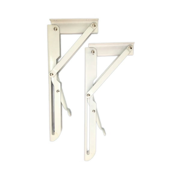 FRCOLOR 2 Pcs Stainless Steel Bracket Brackets Folding Shelf Braces