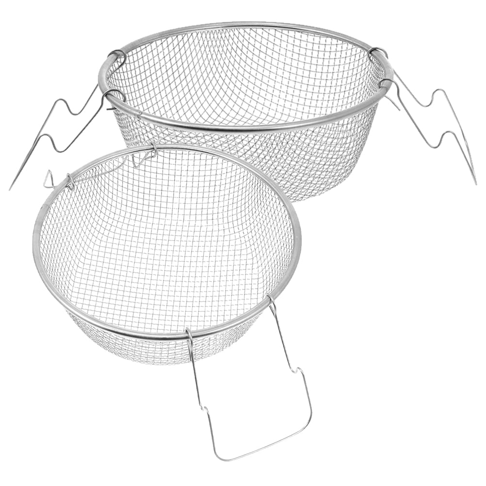 FRCOLOR 2 Pcs Stainless Steel Fry Basket Deep Frying Wire Fryer ...