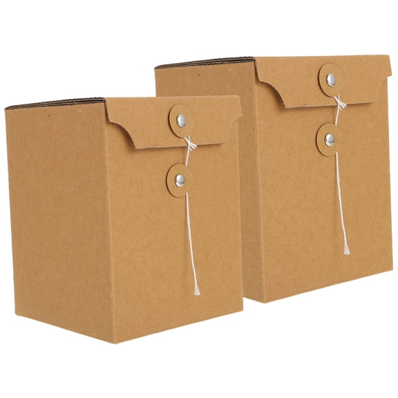 WRISTBIQUE 2Pcs Soap Box Kraft Paper Packaging for Household Use