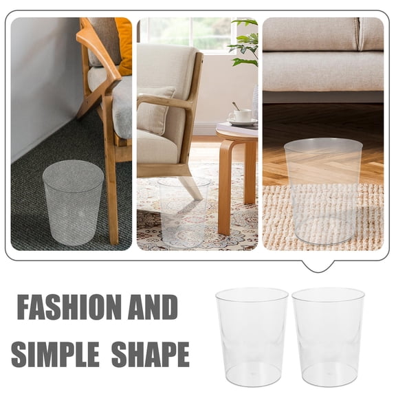 FRCOLOR  2 Pcs Transparent Storage Bucket Double Zone Toilet Ice Office