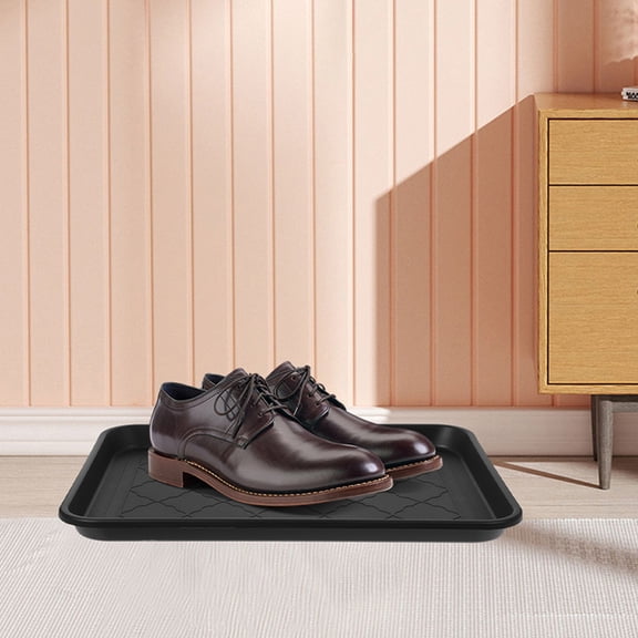 FRCOLOR 2 Pcs Tray Shoe Plate Pad Plate 45.00X36.00X3.00CM Black