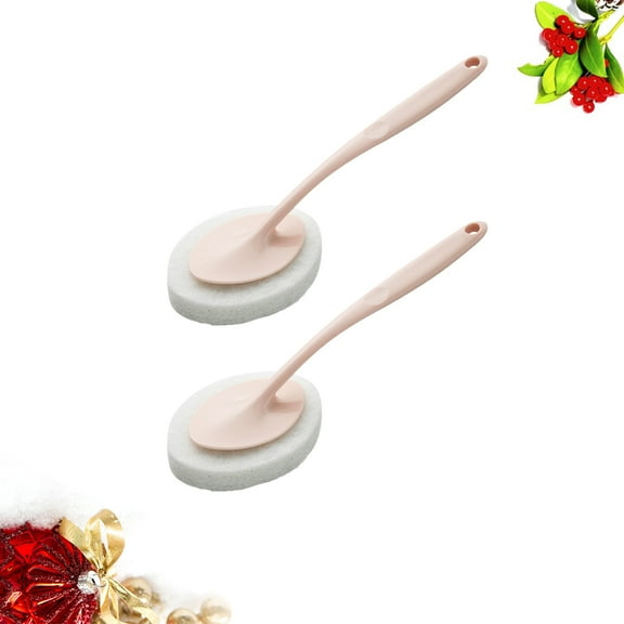 WRISTBIQUE Bathroom Cleaner Pink Plastic 2Pcs 12.6x3.9x3.9in