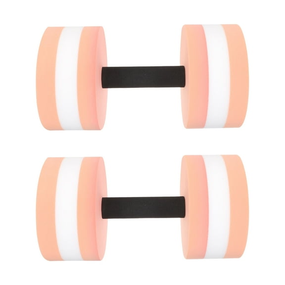 FRCOLOR  2 Pcs Water Dumbbells Swimming Weights Buoy Aerobics Pool Fitness Beige