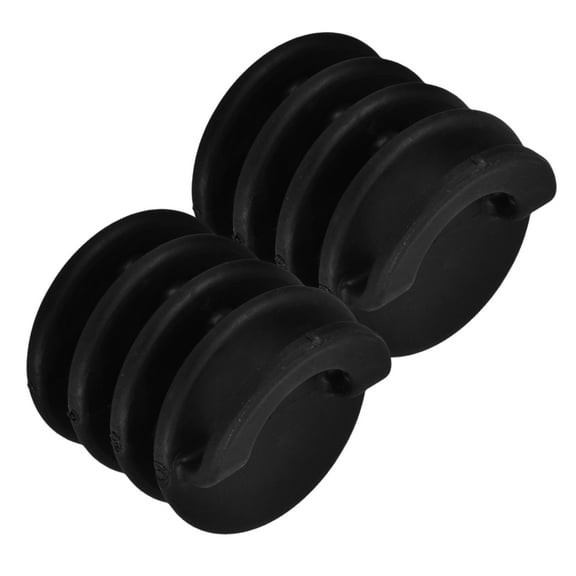 FRCOLOR 2 Pcs Way Canoe Kayak Waterproof Plug 3.50X3.00X3.00CM Black