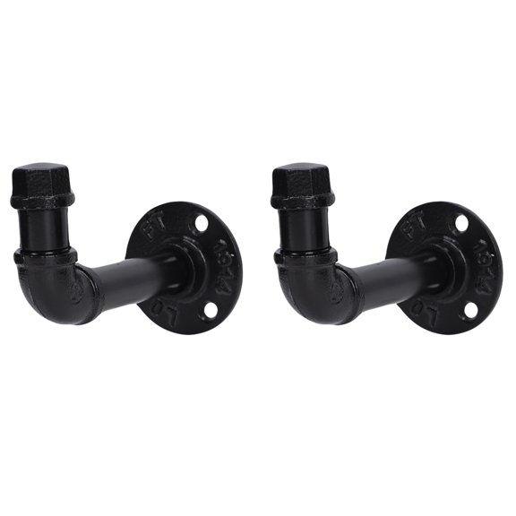 LABSERRON 2Pcs Black Wine Hook Wall Mounted Wine Stand for Home and Restaurant Decoration