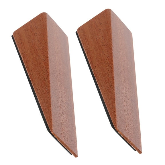 FRCOLOR 2 Pcs Wood Door Stopper Wedge Non- Stops No Drill Door Stopper Creative Door Wedge Simple Door Stop Wedge for Home Use