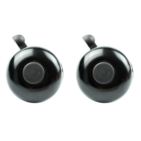 CIMAXIC Black Super Loud Bell for Mountain Bikes, Durable, Safe 2Pcs