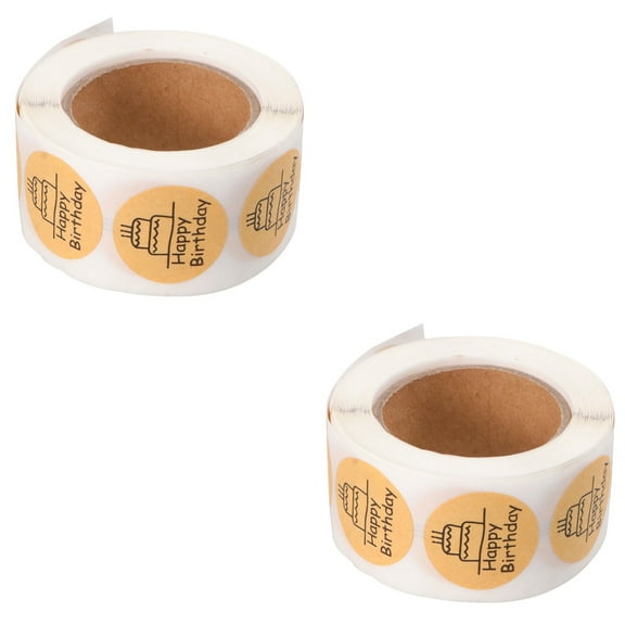 FRCOLOR 2 Rolls Canning Labels Dissolvable Spice DIY Sticker Wrapping