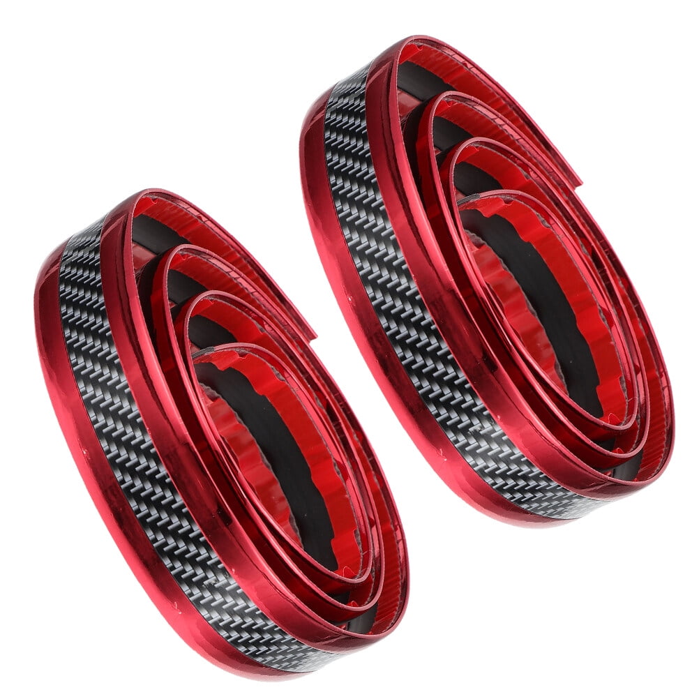 FRCOLOR 2 Rolls Carbon Fiber Sticker Door Sill Strip Guard - Walmart.com