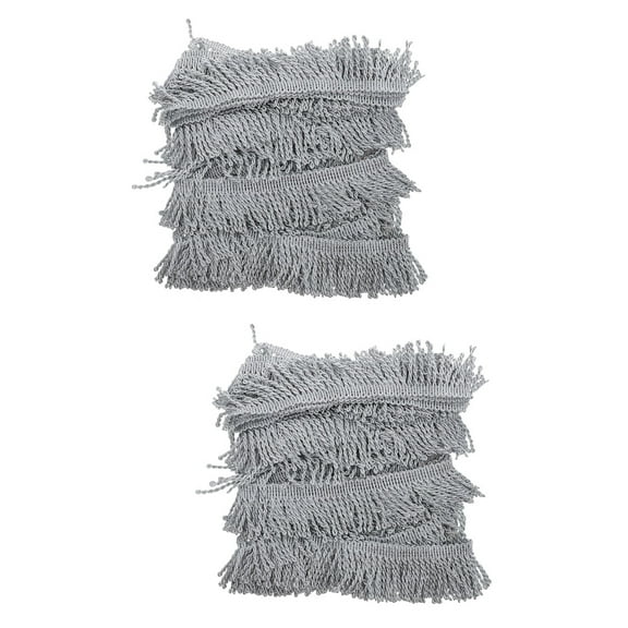 FRCOLOR 2 Rolls Fringe Craft Sewing Tassel Trim Trim Tassel Sewing for Sewing Edging Trimming Curtain Blanket Hanging Rugs Clothing Home Decor