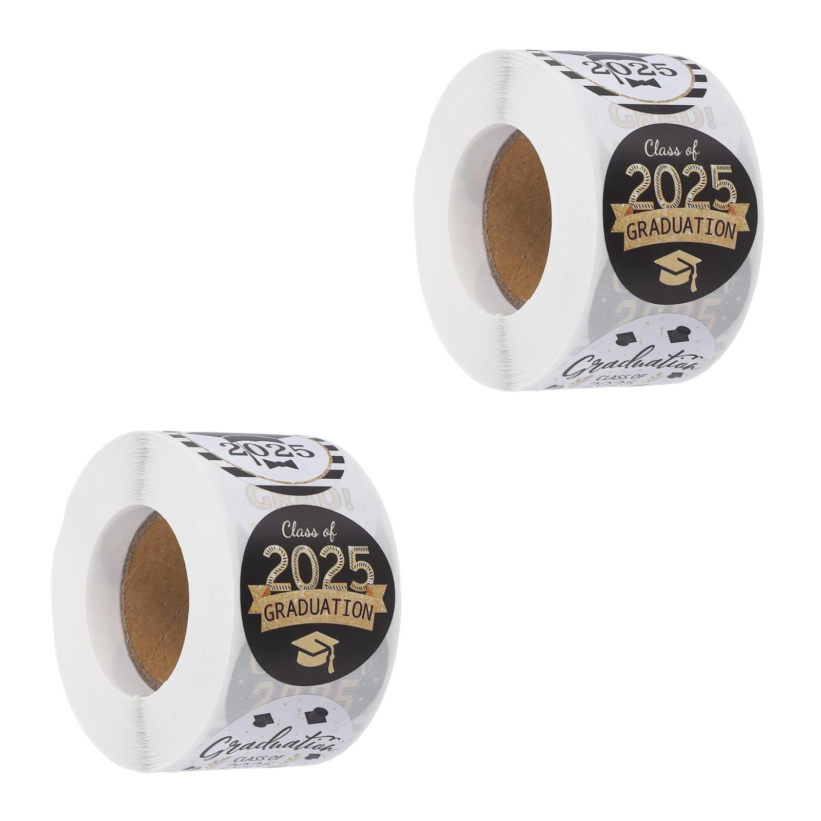 FRCOLOR 2 Rolls Graduation Party Supplies Class Of 2025 Stickers Self ...