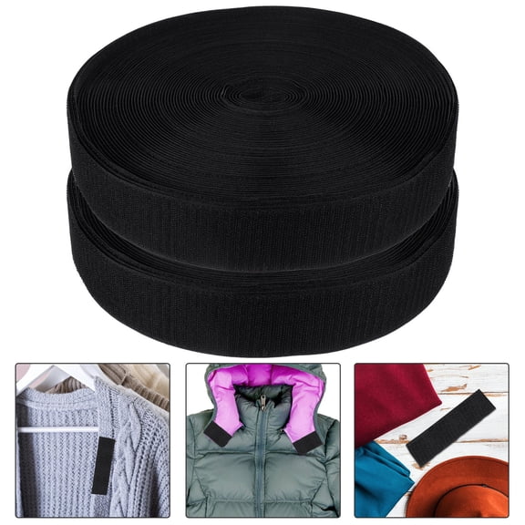 FRCOLOR 2 Rolls Hook and Loop for Clothes Hook and Loop for Bag Hook and Look for Sewing