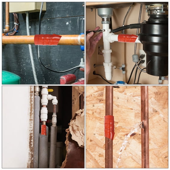 LABSERRON Red Silicone Rubber Plumber's Tape for Electrical and Plumbing Leak Repairs, and Flexible Sealant Tape