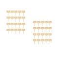 thumbnail image 1 of FRCOLOR 2 Sets  50Pcs Wooden T-shape Plant Labels Succulent Label (Wooden Lubricious), 1 of 8