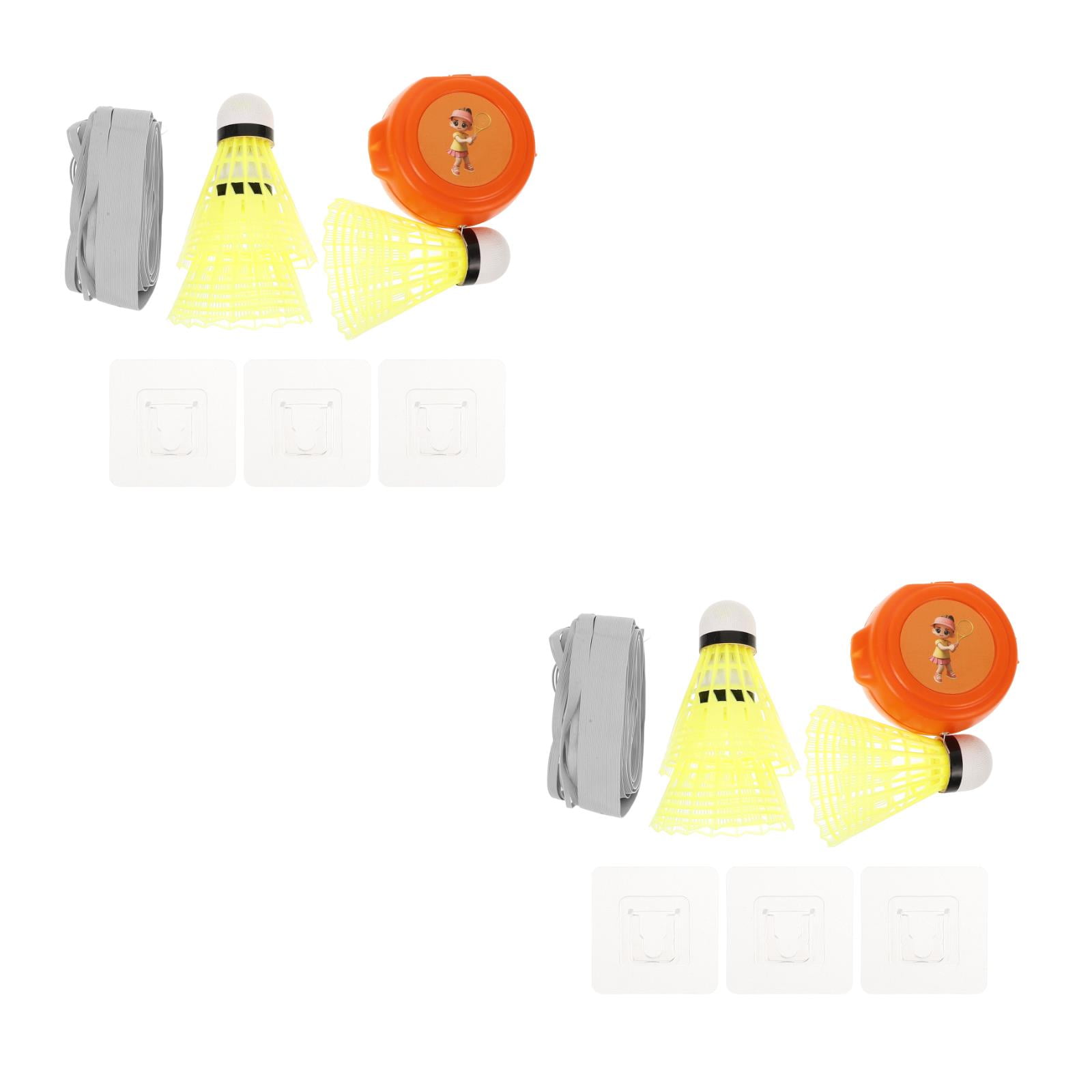 FRCOLOR 2 Sets Badminton Trainer Rebound Swing Trainer Badminton Training Tool for Single Player Practice and Skill Improvement