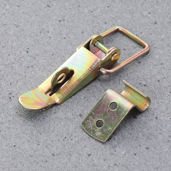 PAMINGONO Carriage Truck Door Hasp Draw Latches Golden Spcc Durable Security 2Sets