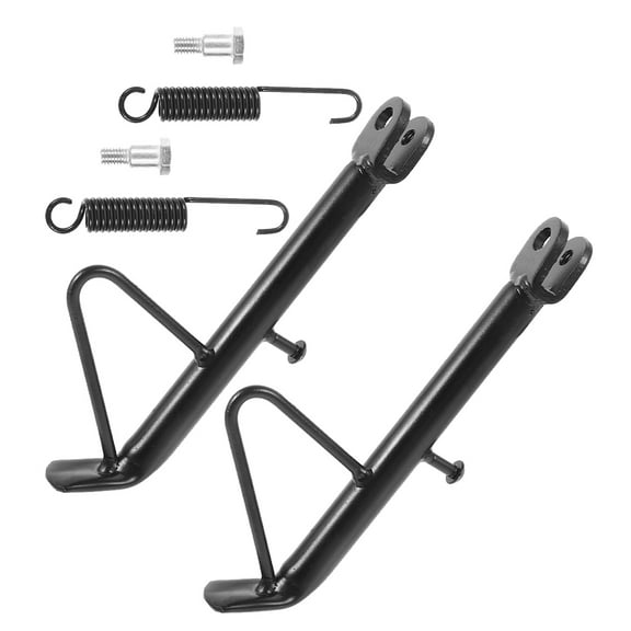 FRCOLOR 2 Sets Dirt Bike Kick Stand Motorcycle Kickstands Motorbike Accessories Black