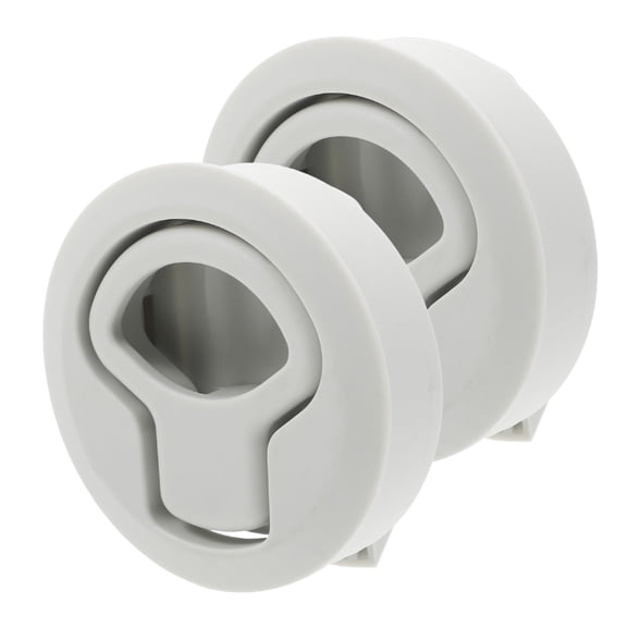 FRCOLOR  2 Sets Hammer Door Lock Marine Slam Latch Boat Stainless White