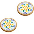 thumbnail image 1 of FRCOLOR 2 Sets  Mosaic Coaster Mosaic Kit Cup Coasters Diy Coaster Creative Coaster Adult Craft Kits Mosaic Making Supplies, 1 of 8