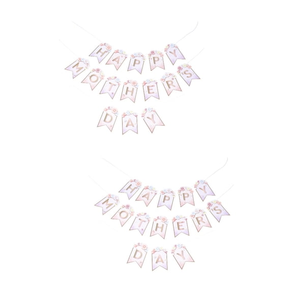 TAILTOSS  2Sets Mother's Day Gar Backdrop for Party Decoration and Ornaments