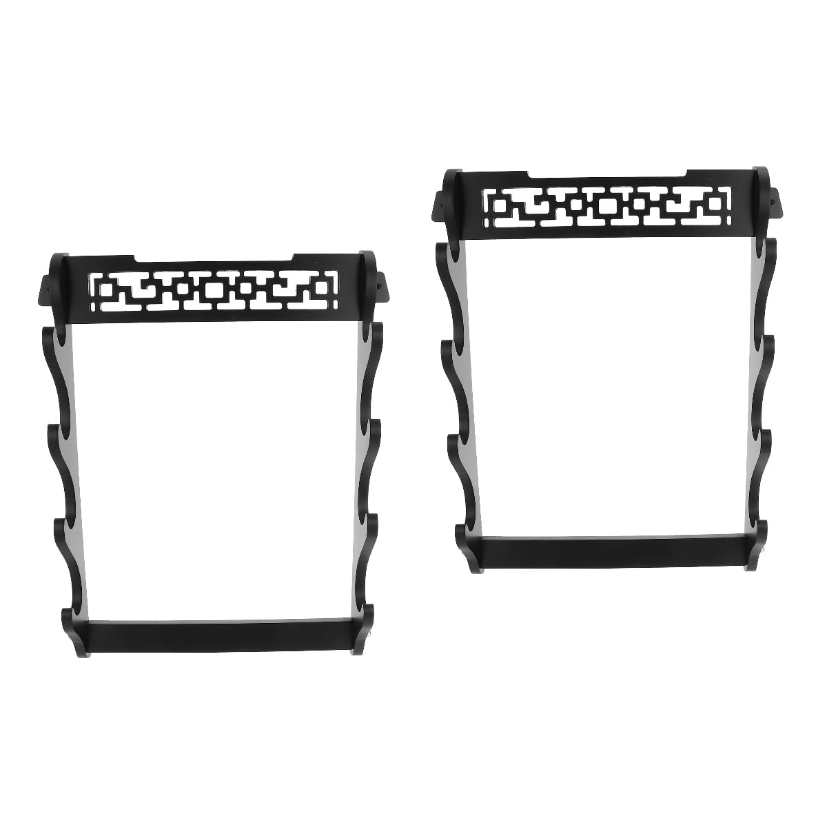 FRCOLOR 2 Sets Of Simple Practical Wood Made Wall Mounted Design Swords ...