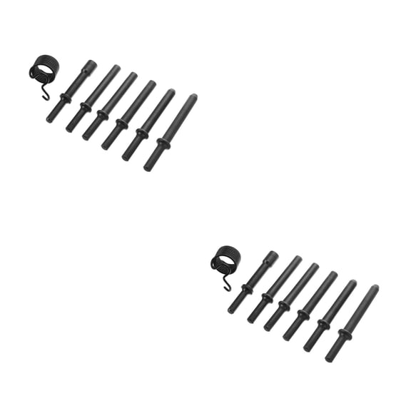 FRCOLOR 2 Sets  Pneumatic Air Rivet Set Air Rivet Bit Pneumatic Rivet Pneumatic Chisel Bit Air Hammer Chisel Pneumatic Tool Pneumatic Hammer Bit