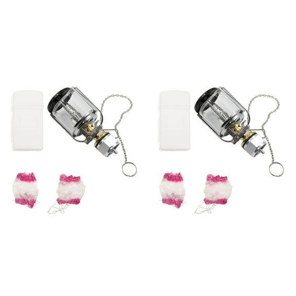 FRCOLOR 2 Sets Propane Lamp Camping Light MAPP Gas lamp Portable Gas Lamp with Box Lamp Cover