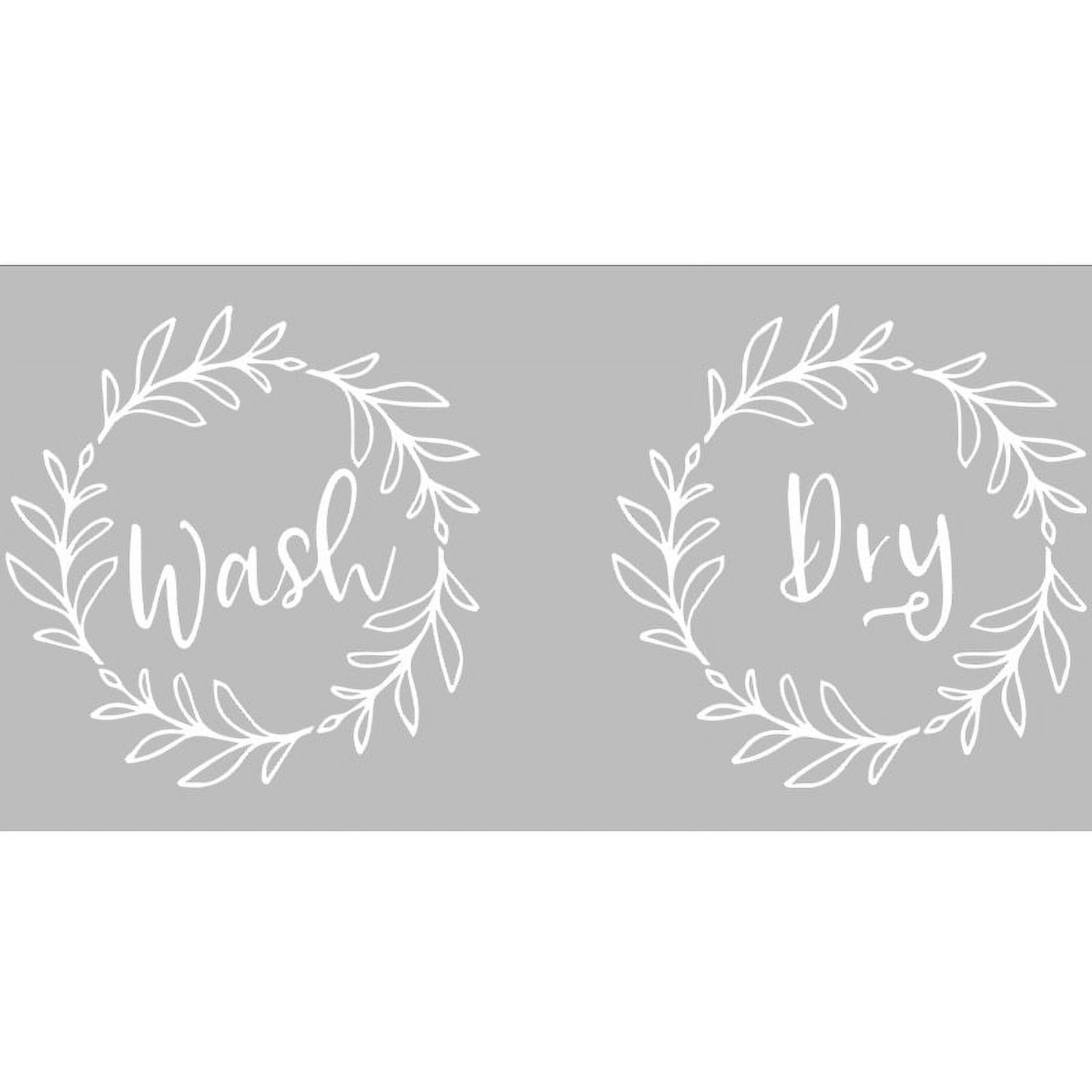 FRCOLOR 2 Sheets Laundry Wall Decal Decorations Laundry Room Decors