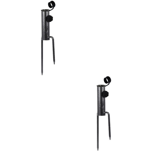 FRCOLOR 2 pcs 3.6CM Umbrella Holder Stand For Grass Ground Umbrella Stake with
