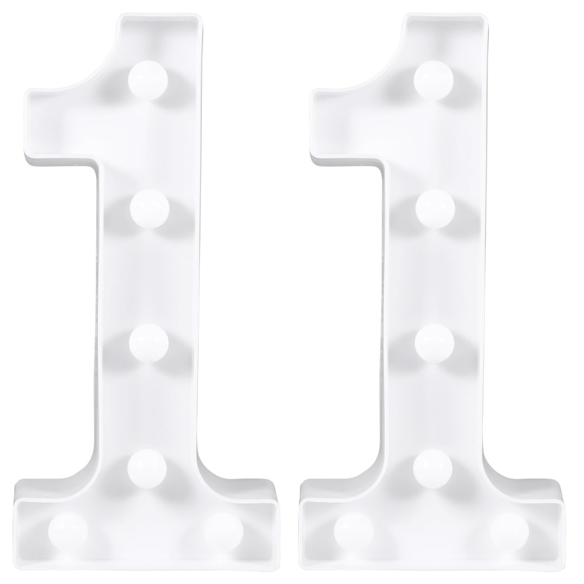 FRCOLOR 2 pcs  LED Marquee Number Light Sign Light Up Marquee Letter Light Sign for Night