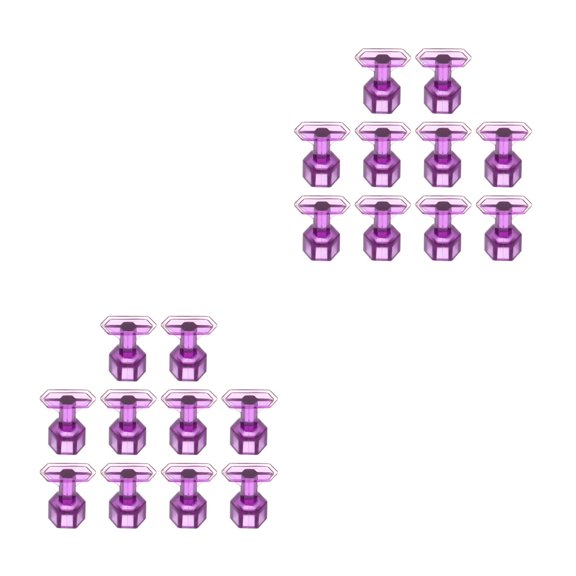 KAKOWELY Hexagonal Dent Puller Tabs Plastic for Car Maintenance 20Set