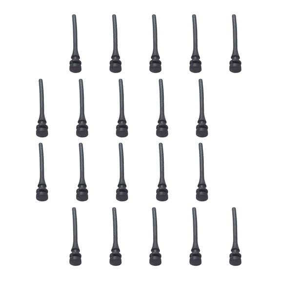 FRCOLOR  20 PCS Fan Shock Absorbing Rubber Nails Sticker Embellishment Spinner Wire Pusher Hanger Black