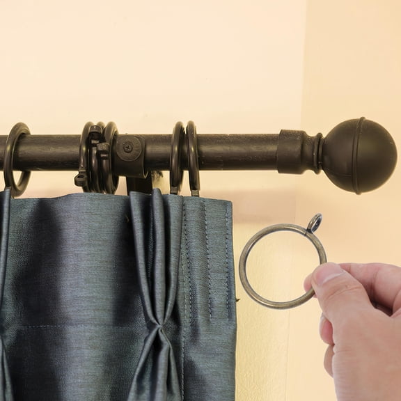 FRCOLOR 20 Pcs Bronze Curtain Ring Hook 5.50X4.50X0.40CM Golden