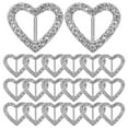 thumbnail image 1 of FRCOLOR  20 Pcs Chair Belt Buckle Satin Ribbon Rose Gold Sashes Pins White Miss Silver, 1 of 8