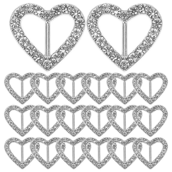 FRCOLOR 20 Pcs Chair Belt Buckle Satin Ribbon Rose Gold Sashes Pins White Miss Silver