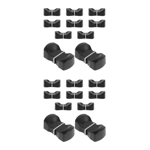 FRCOLOR 20 Pcs Fader Knobs Replacement Fader Cap Slider Caps Controller Sound Console Parts Potentiometer Sliders Mixer Fader Caps
