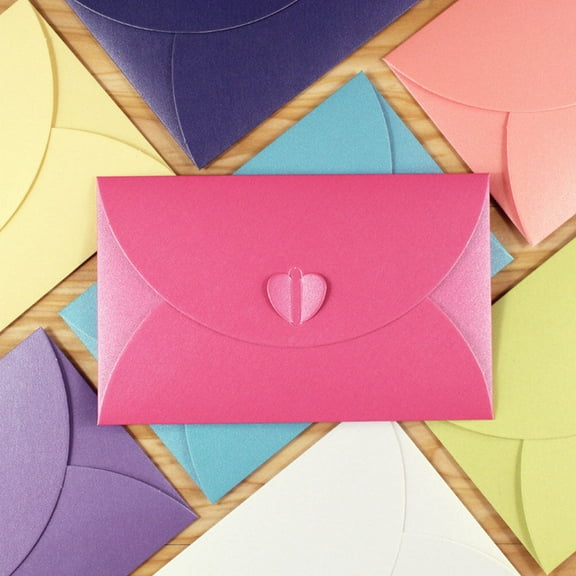 FRCOLOR 20 Pcs Fancy Love Buckle Envelope DIY Supplies Envelopes 17.2X10.8cm