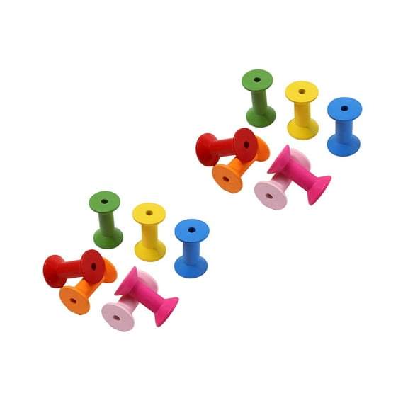 FRCOLOR 20 Pcs Mini Cotton Reels Sewing Machines Thread Spools