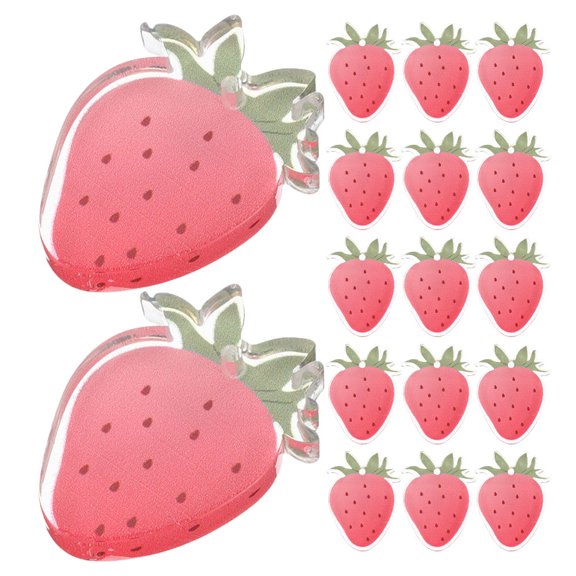 FRCOLOR 20 Pcs Mini Strawberry Pendant Charms Bag Keychain