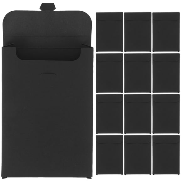 FRCOLOR 20 Pcs Photo Storage Boxes Large Postcard Box Pcs Box 23x12CM Black