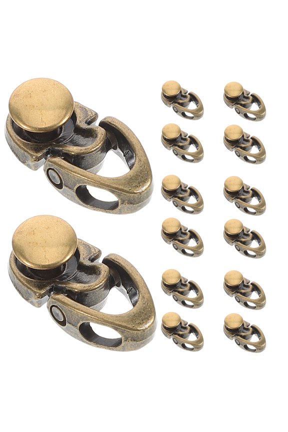 20 Pcs Repair Kit Shoe Boot Kit Hiking Shoe Buckle 2.20X1.10X0.50CM Dark Brown