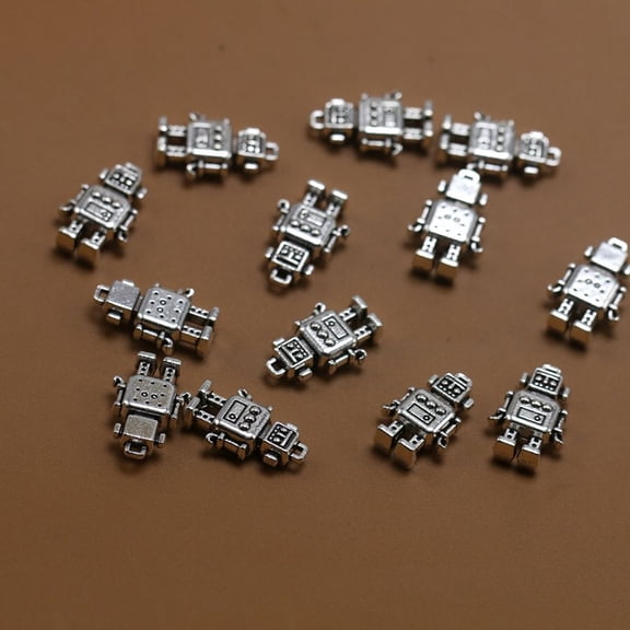 FRCOLOR  20 Pcs Robot Pendant Ornaments Unique Shape Fine Workmanship