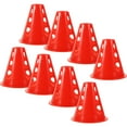 thumbnail image 1 of FRCOLOR  20 Pcs Windproof Roller Ski Pile Soccer Cones Fitness, 1 of 8