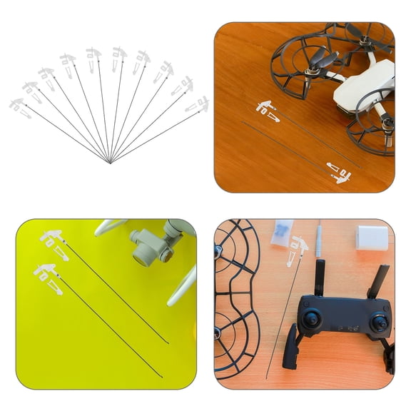 FRCOLOR 20 Sets Push Rod Connectors Linkage Stopper Plastic Control Horns DIY Parts Compatible with RC Airplane Boat Plane Replacement