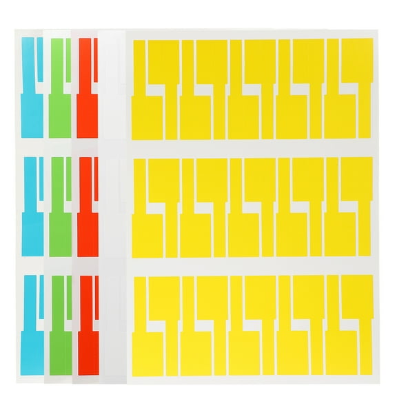 FRCOLOR 20 Sheets/600pcs Tape Network Cable Label Sticker USB Labels 30.00X21.00X0.10CM