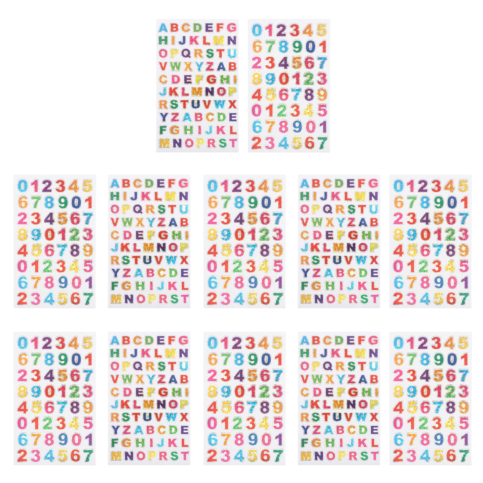 Assorted Color Letter Stickers with Strong Adhesion for Decor Perfect ...