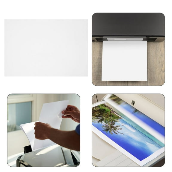 FRCOLOR  20 Sheets Sticker Printable Paper Water Matte for Printer Transparent