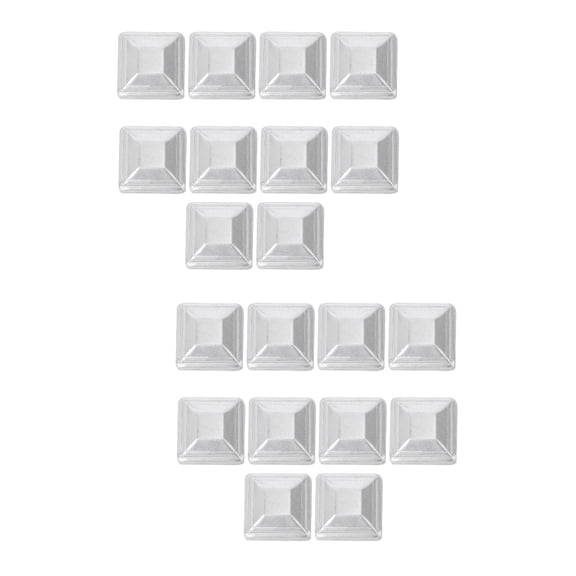 LABSERRON Silver Galvanized Post Cover Easy to Install for Guard Bar 20Pcs