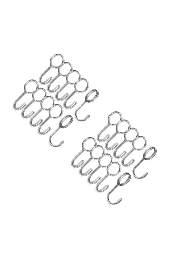 Raindrops 20 pcs Strap End Hooks Tie Down Webbing Hooks Stainless Steel Hanging Hooks Tarpaulin Hooks Expand Rope Organizer Hooks