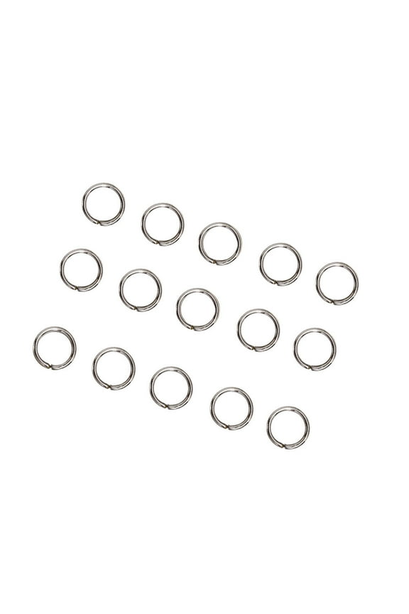 Split Circle Rings Stainless Steel Key Chains 200Pcs 1.2 X 0.39In